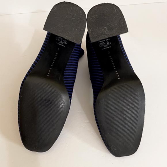 ZARA STRIPED SOCK BOOTIE EUC 6.5 - Picture 7 of 9
